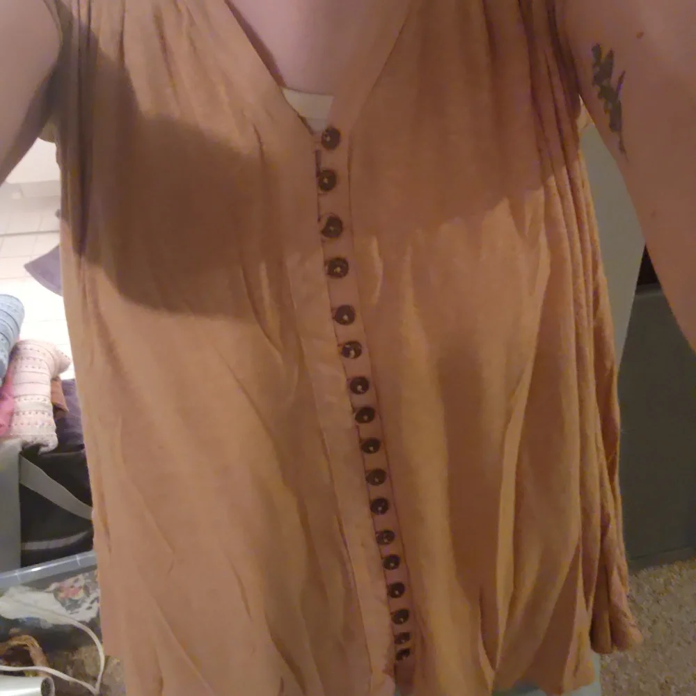 Free People Mustatd Yellow Flowing Top - Picture 8 of 8